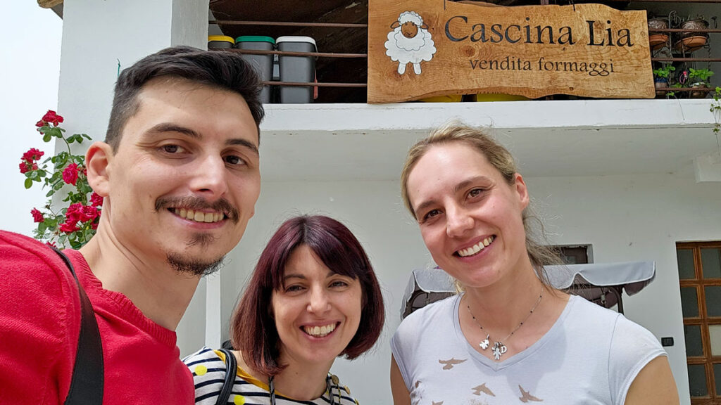 Cascina Lia: Selfie con Renata, Carmenita e Valerio