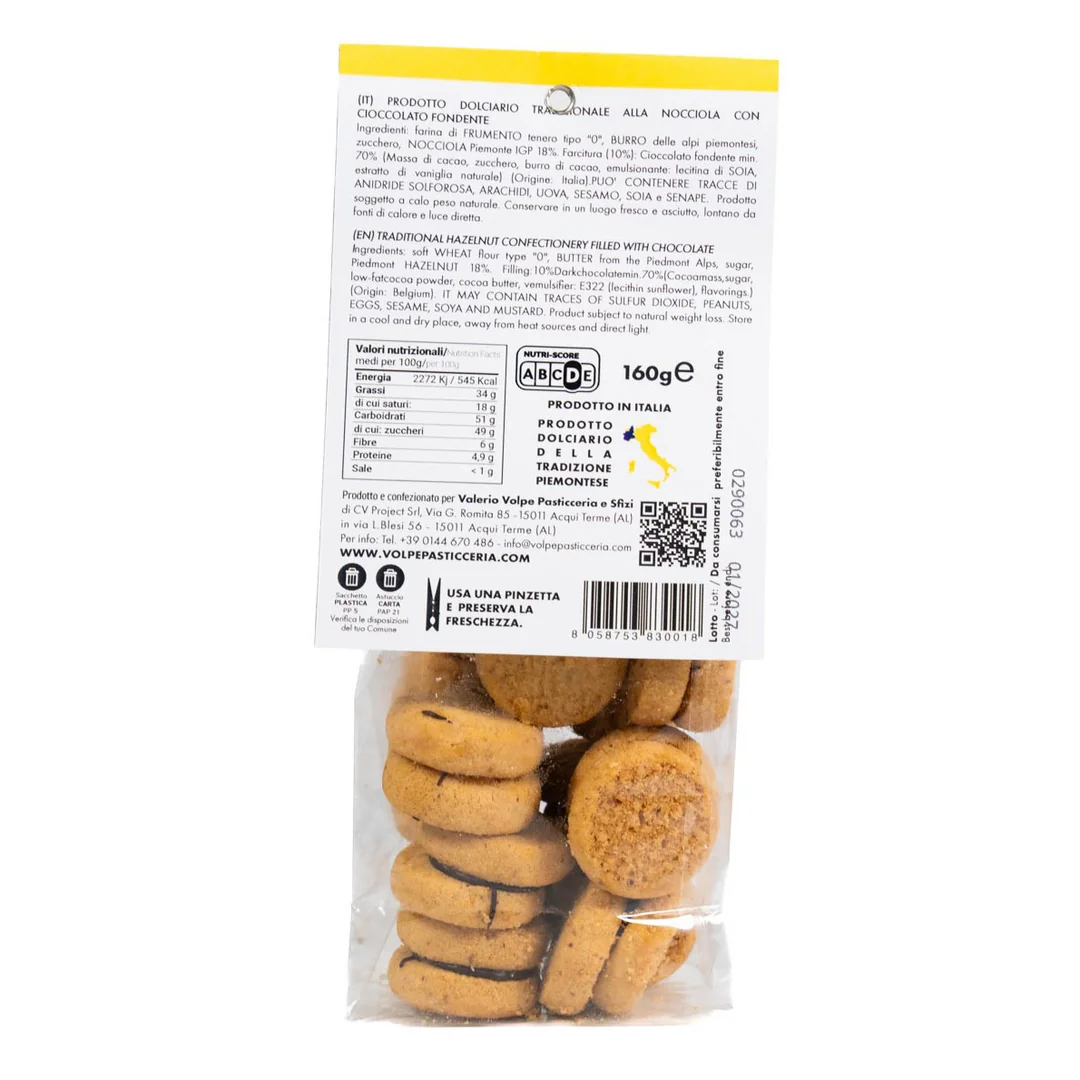 Baci di Dama alla Nocciola 160g 3