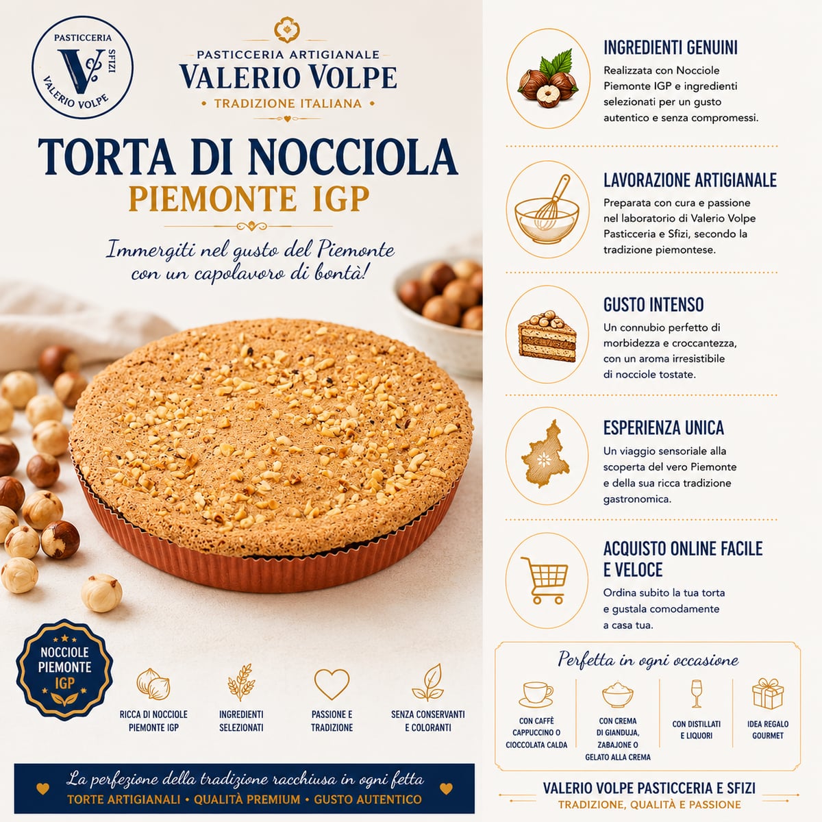 Piedmont Hazelnut Cake 350g 3