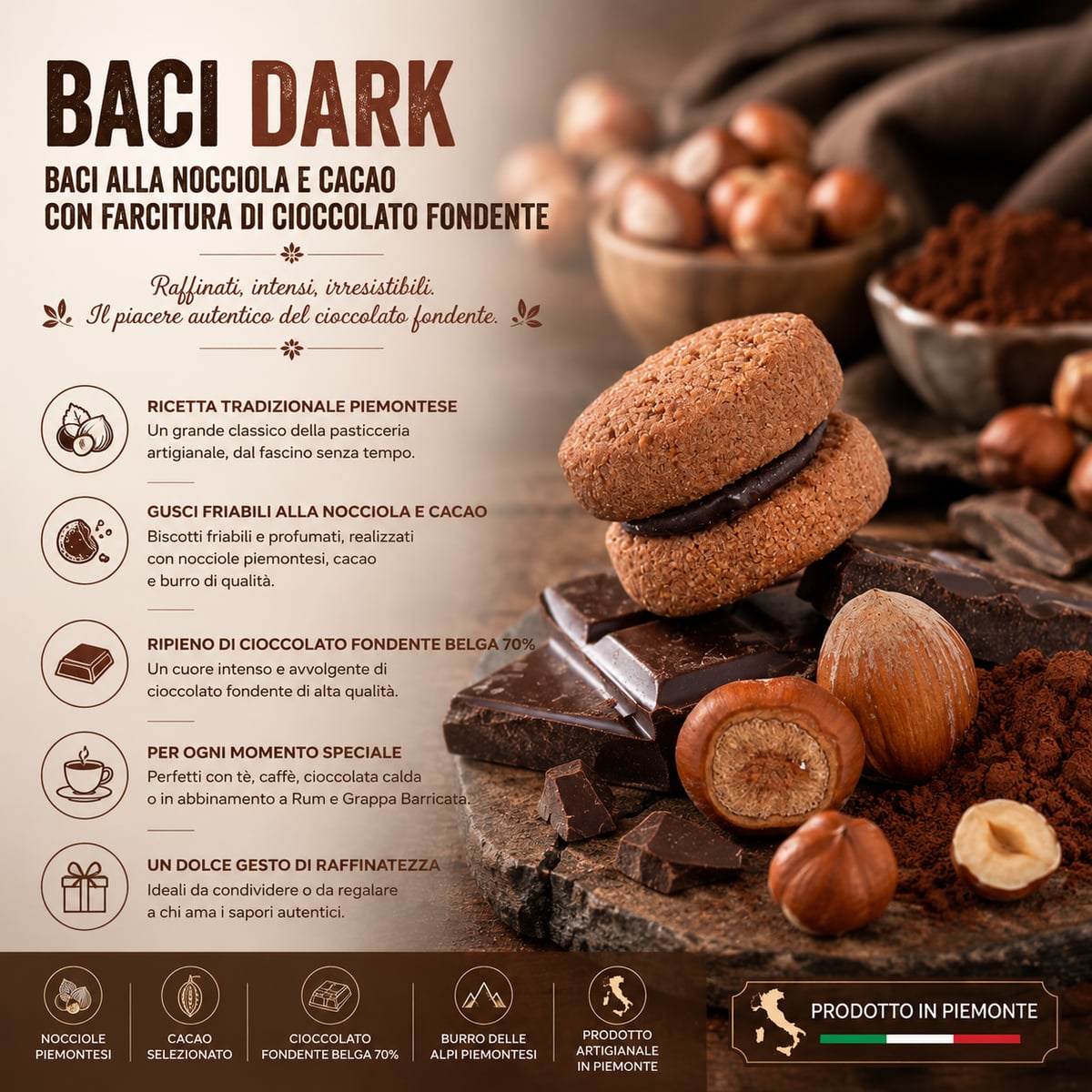 Baci Dark 160g 2