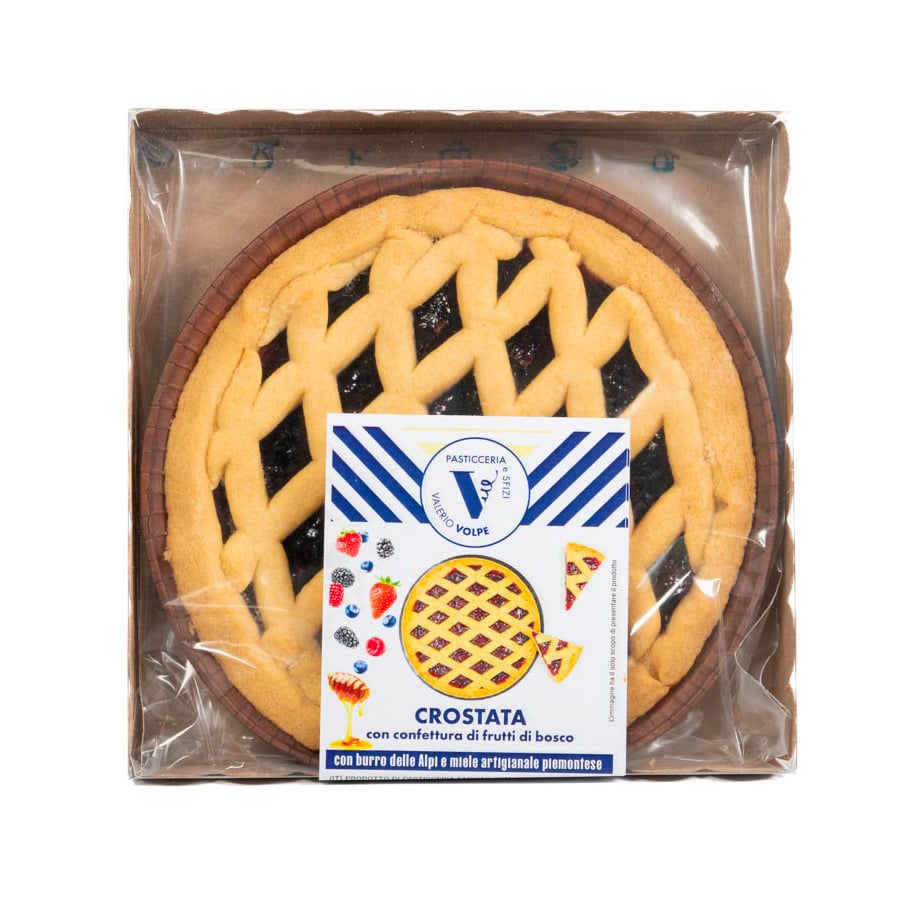 Crostata ai Frutti di Bosco 250g con miele e burro del piemonte