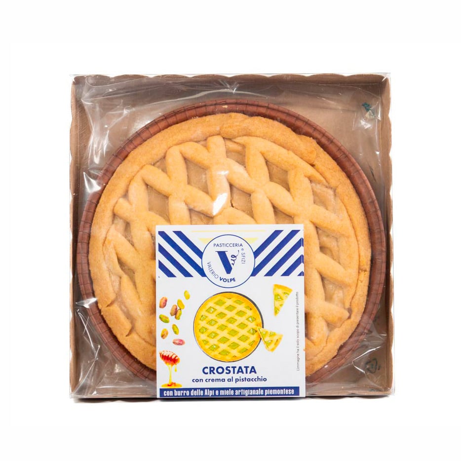 Crostata al Pistacchio 250g con miele e burro del piemonte