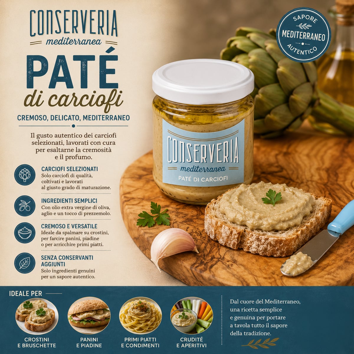 Paté di Carciofi 160g 2