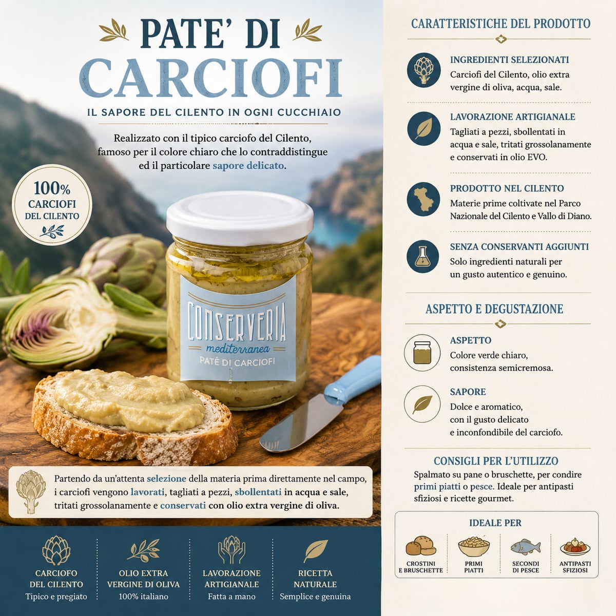 Paté di Carciofi 160g 3