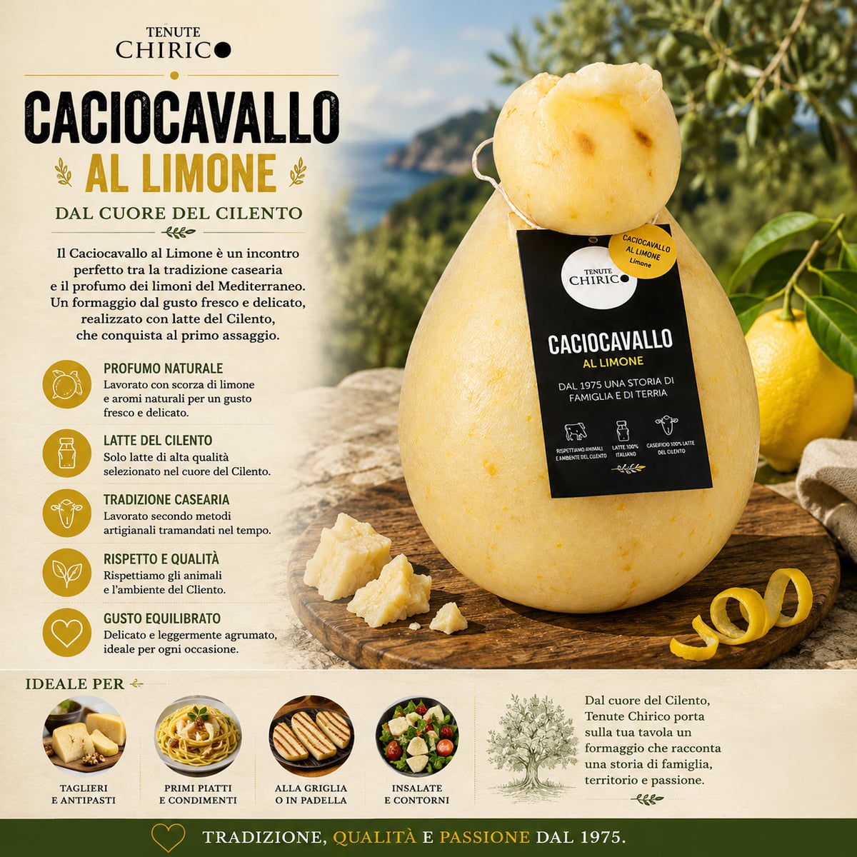 Caciocavallo al limone 500g 3