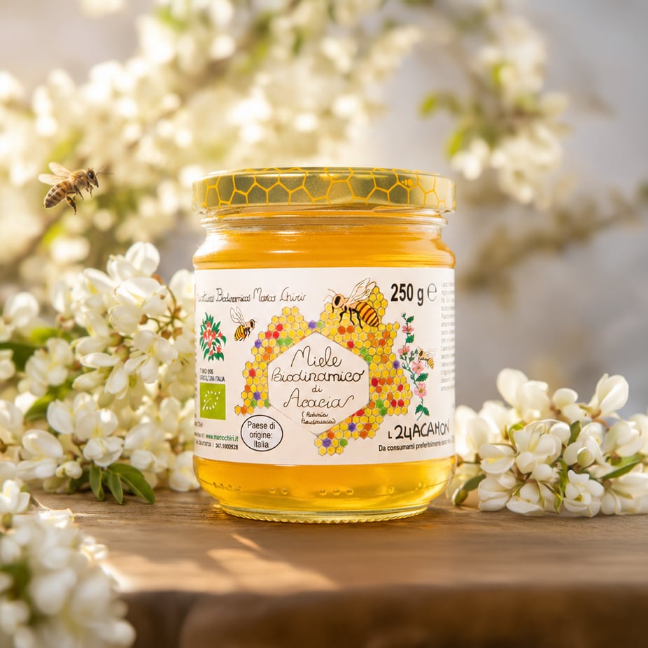 Miele Biodinamico di Acacia 250g 3