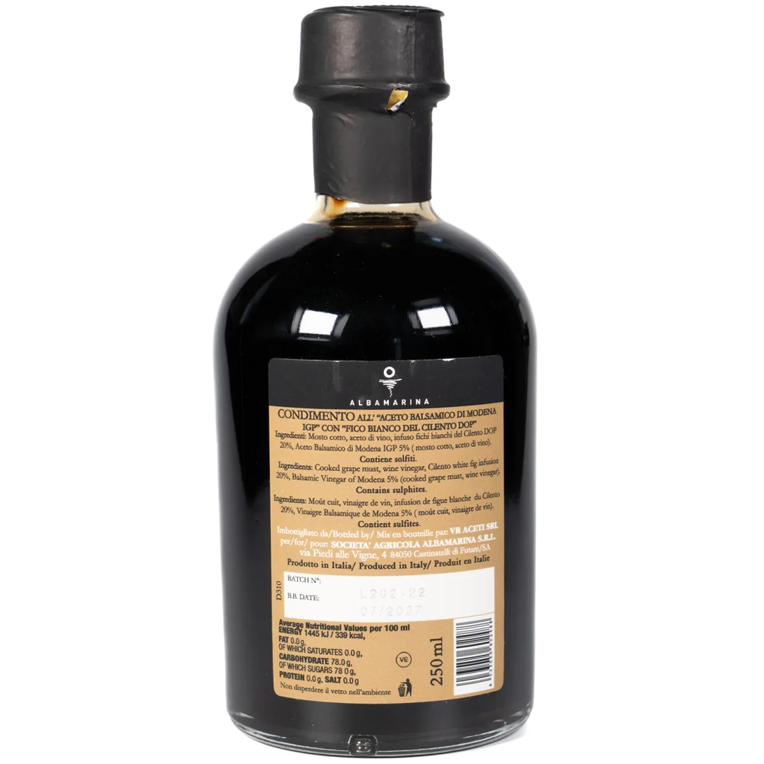 Balsamic Vinegar IGP and Cilento White Fig DOP Condiment 3
