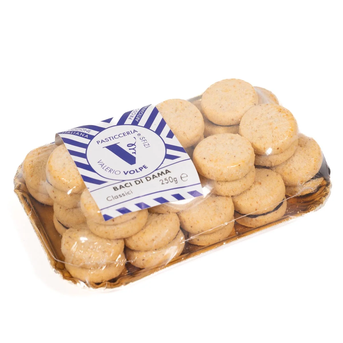 Hazelnut Baci di Dama - Tray 250g 3
