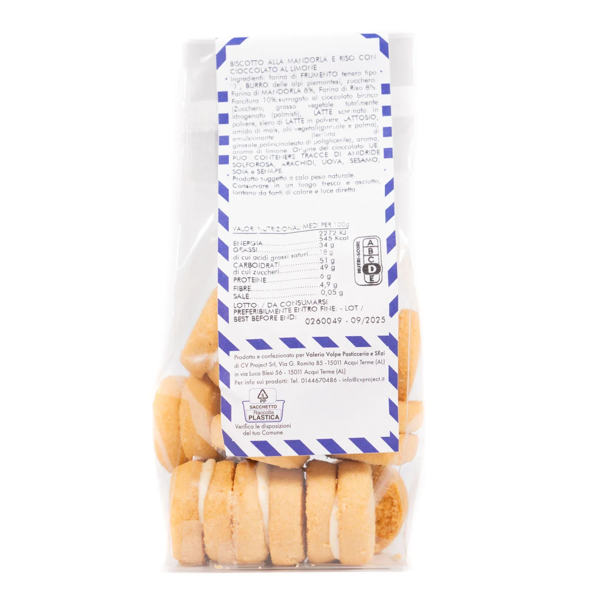 Baci di Dama with Lemon 160g 4