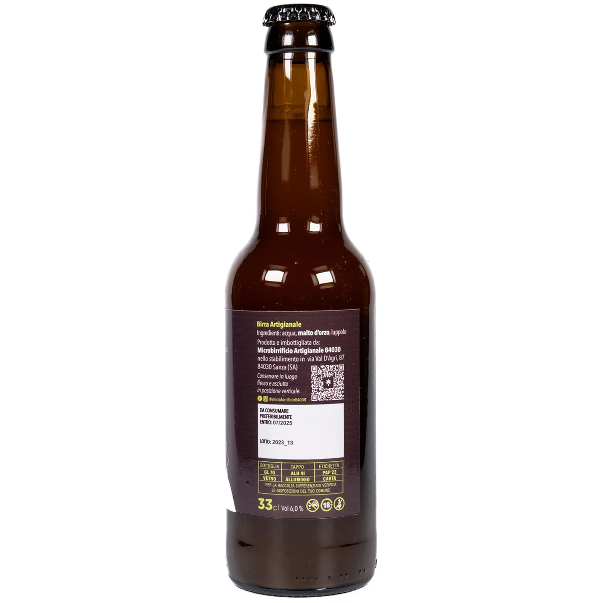 Pisacane IPA Beer - Microbrewery 84030 - 33cl 2