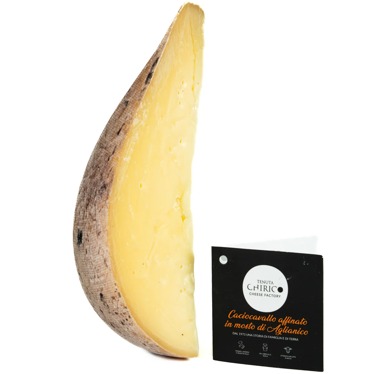Caciocavallo affinato in vinaccia di Aglianico 300g