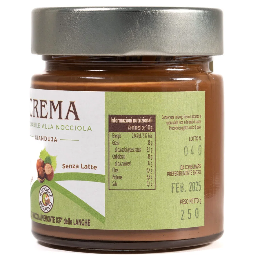 Gianduja Spreadable Cream - 60% Piedmont Hazelnut IGP 250g 5