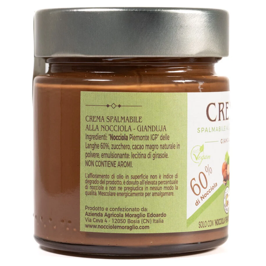 Gianduja Spreadable Cream - 60% Piedmont Hazelnut IGP 250g 4