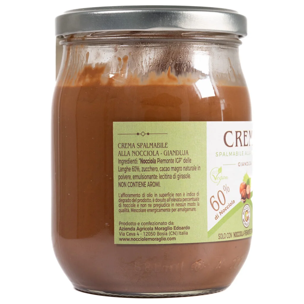 Crema spalmabile al Gianduja - con 60% di Nocciola Piemonte IGP 500g 4