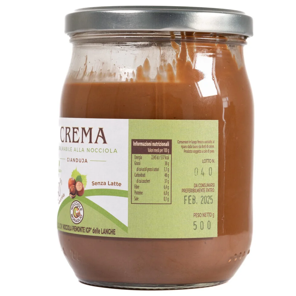 Crema spalmabile al Gianduja - con 60% di Nocciola Piemonte IGP 500g 3