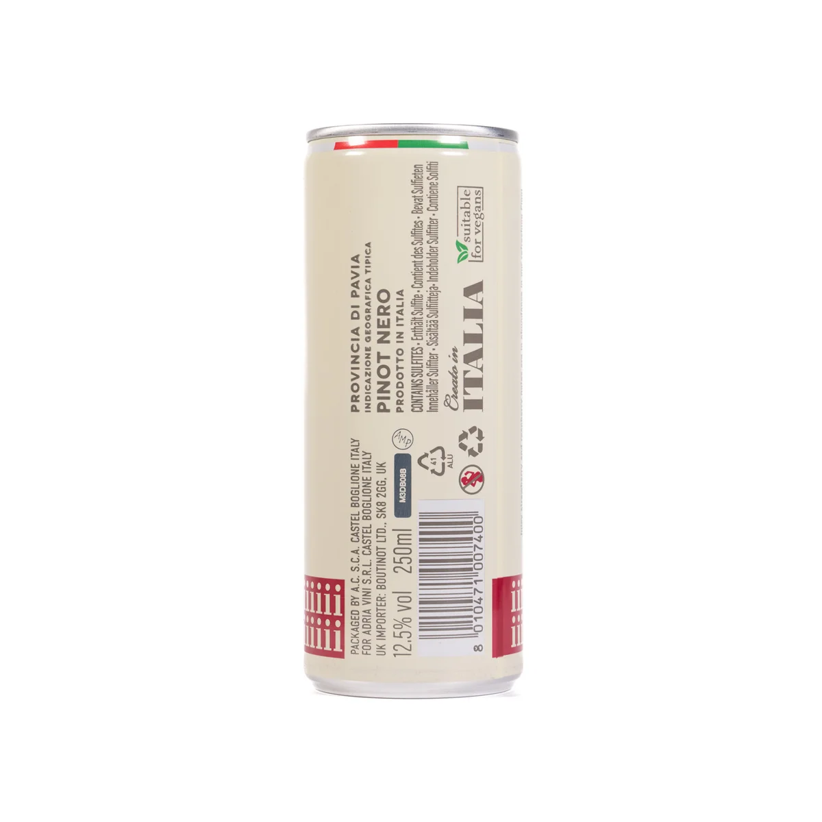 Pinot Nero Pavia IGT 2022, Adria Vini, 250ml Can 2