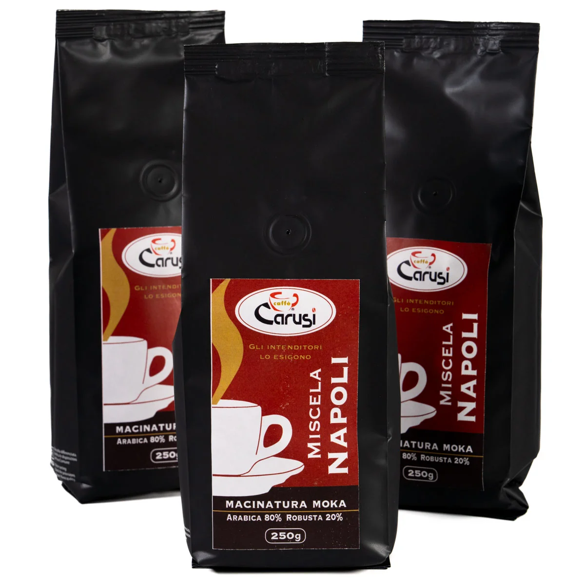 Caffè Miscela Napoli per Moka 250g - Caffè Carusi