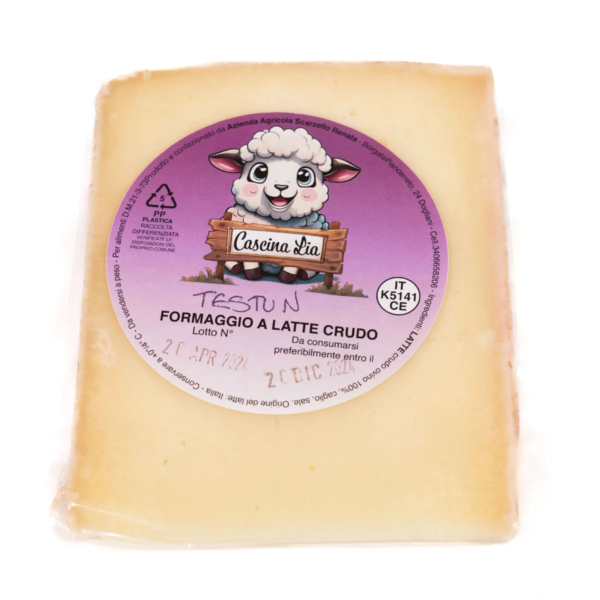 Testun di Pecora a latte crudo 200g