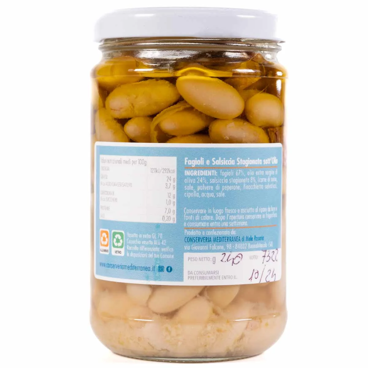 Beans and Cured Sausage 240g 2