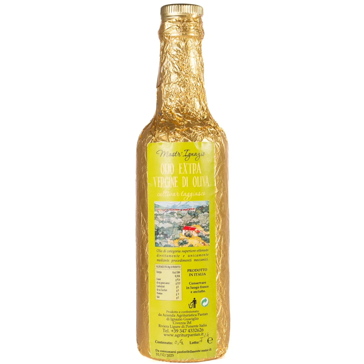 Olio extra vergine di Olive Taggiasche 500ml 100% ligure
