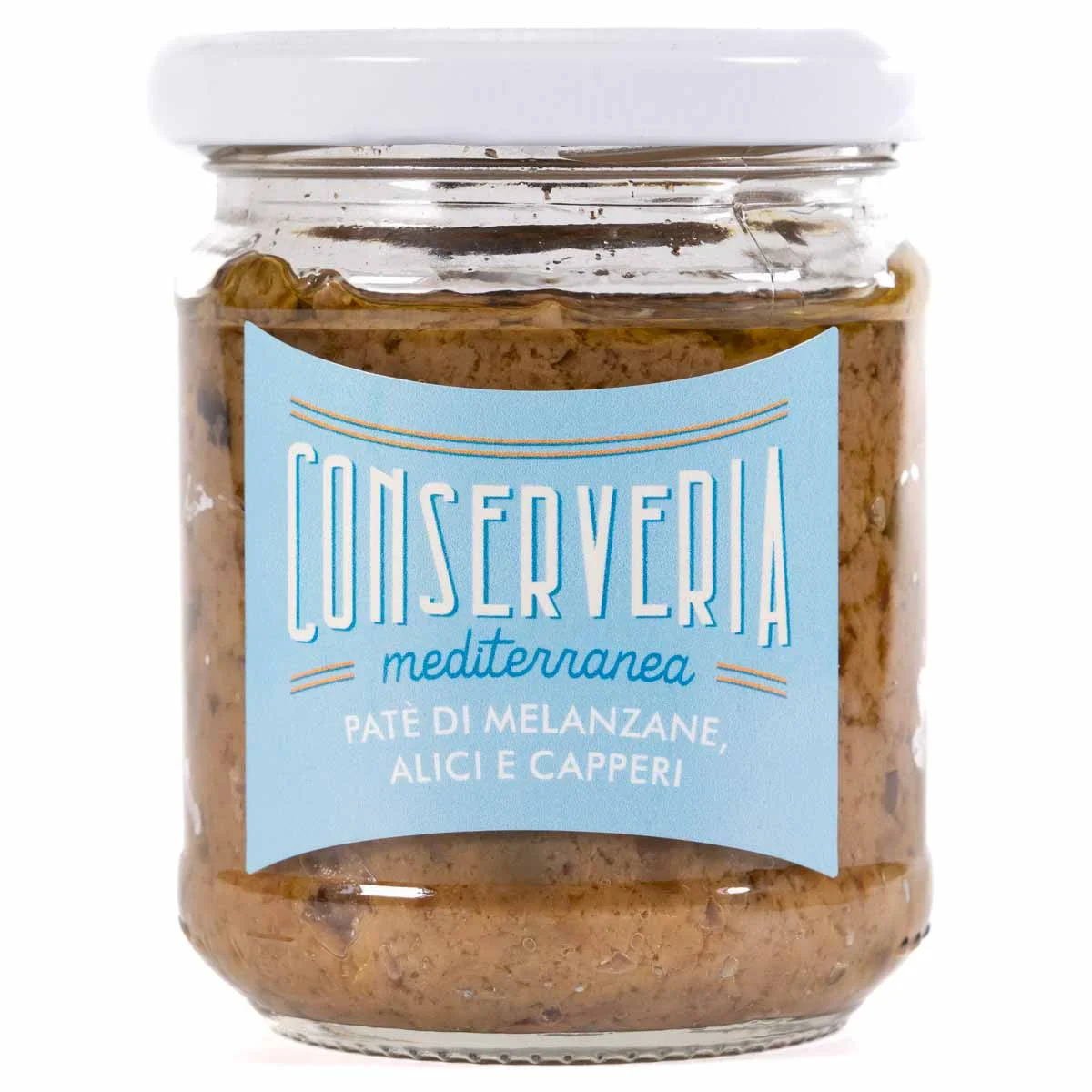 Paté di Melanzane, Alici e Capperi 160g