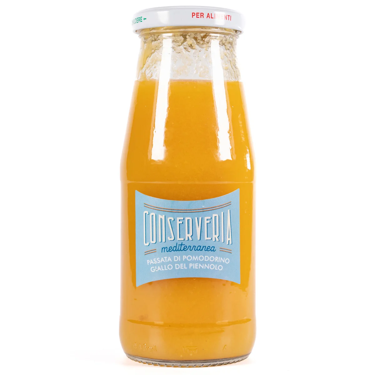 Passata di pomodoro giallo del Piennolo