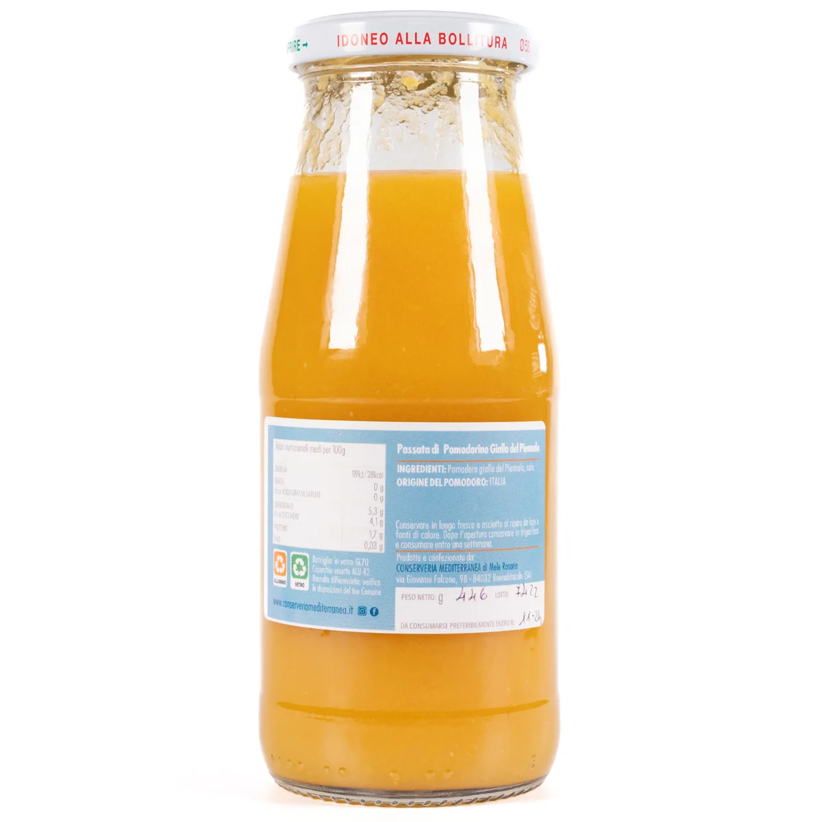 Yellow Piennolo Tomato Passata 2