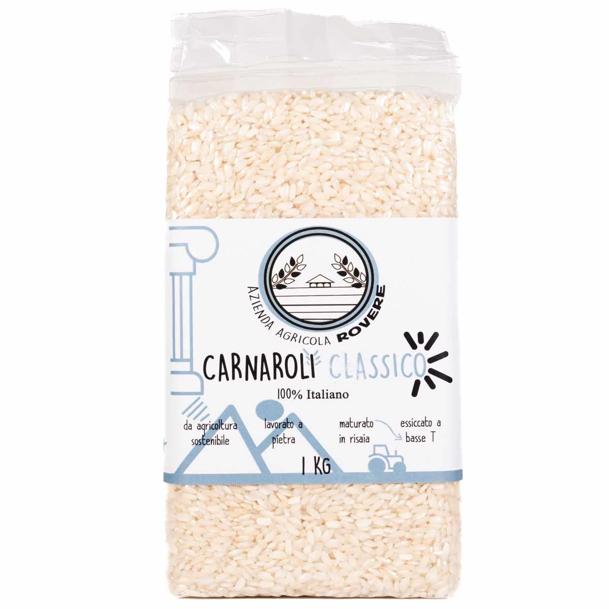 Riso Carnaroli classico 1Kg - Azienda Agricola Fratelli Rovere