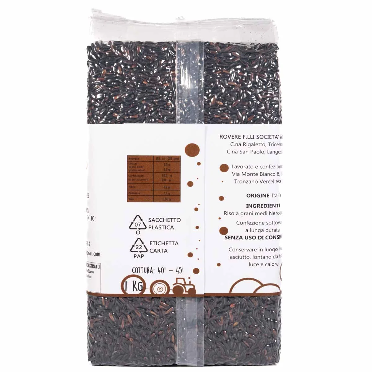 Ebano Wholegrain Black Rice 1kg 2