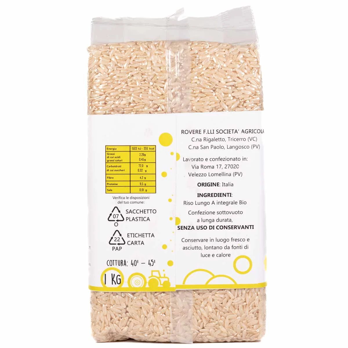 Organic Wholegrain Ribe Rice 1kg 2
