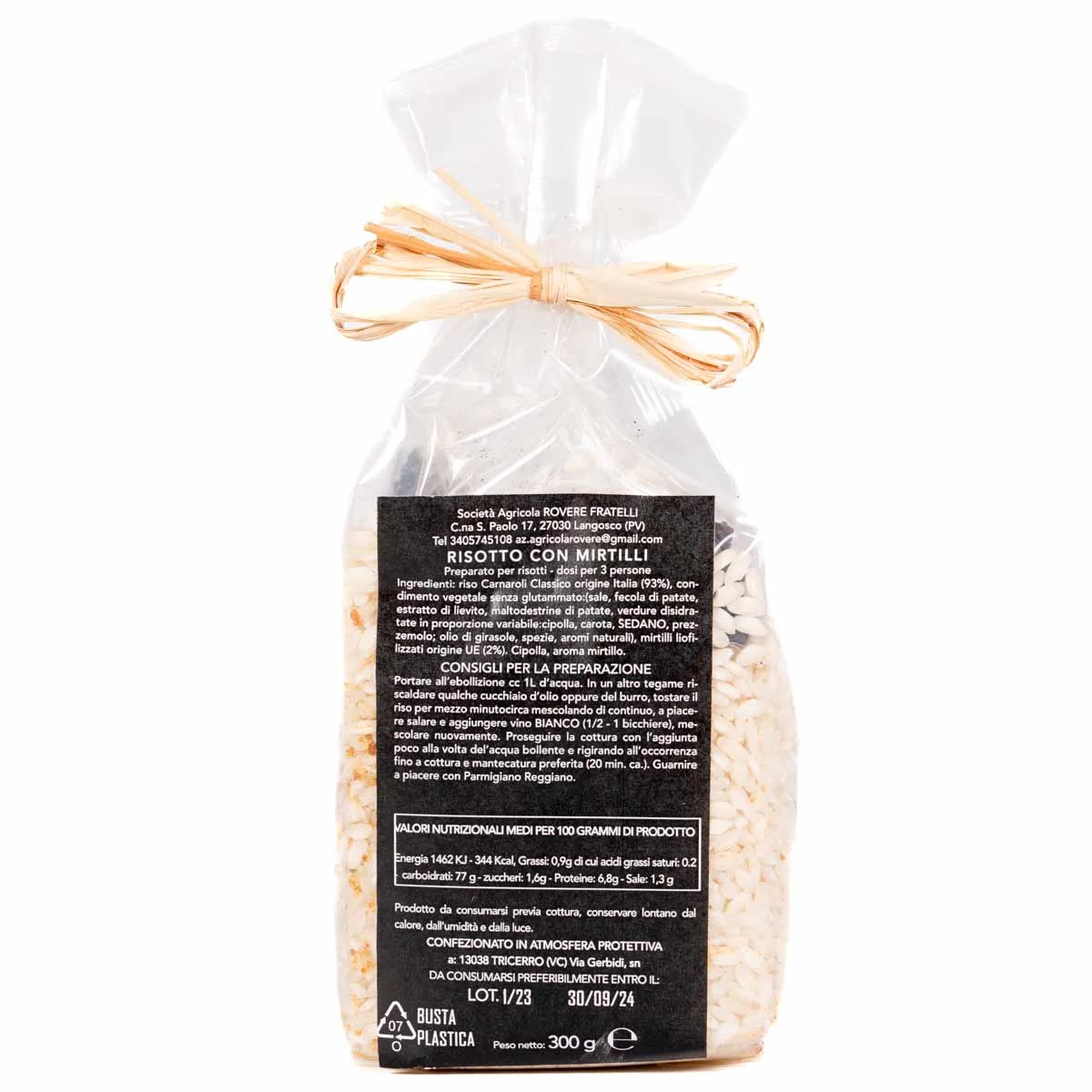 Blueberry Risotto 200g - Risotto Mix for 3 People 2