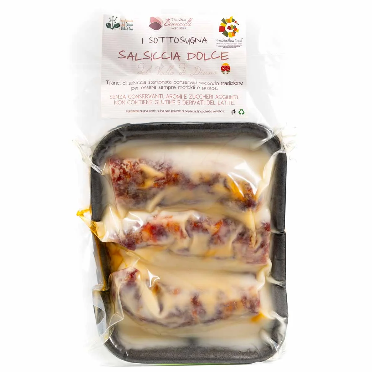 Salsiccia Sotto Sugna dolce - Presìdio Slow Food 350g