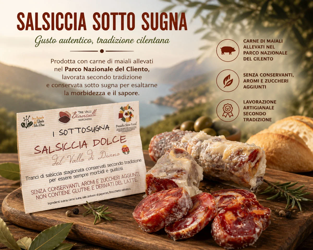 Salsiccia Sotto Sugna Sweet - Slow Food Presidium 350g 3