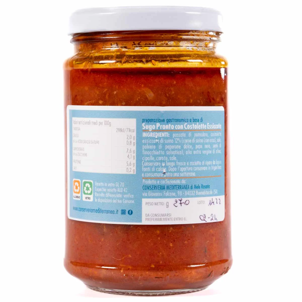 Sugo con costolette essiccate 260g