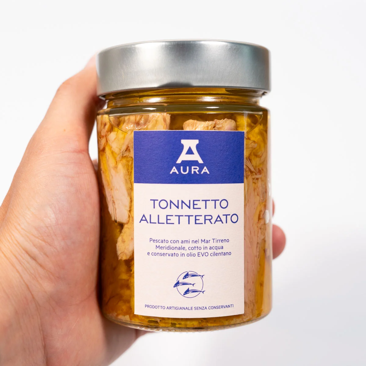 Tonnetto Alletterato 320g in olio EVO Cilentano - Aura