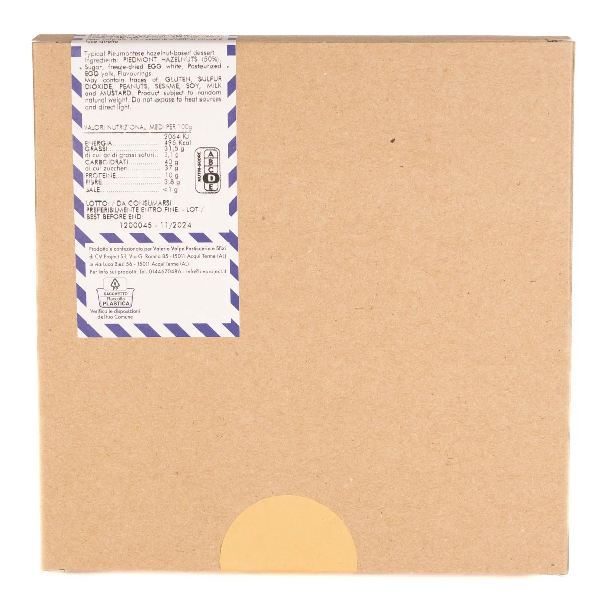Piedmont Hazelnut Cake 350g 4