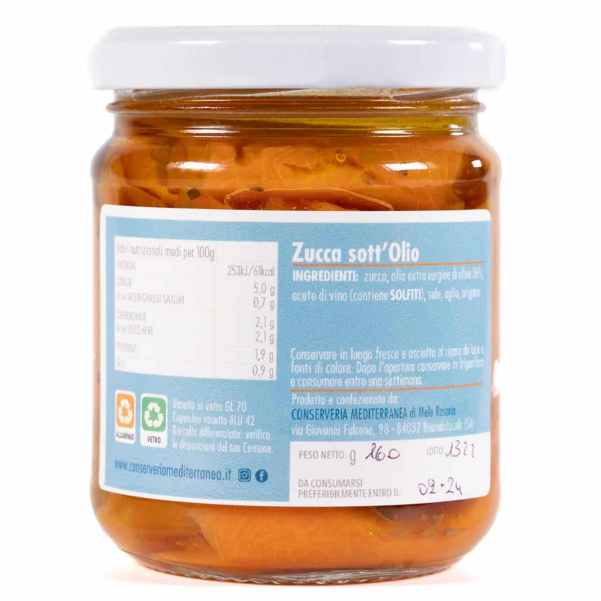 Pumpkin in Extra Virgin Olive Oil 2