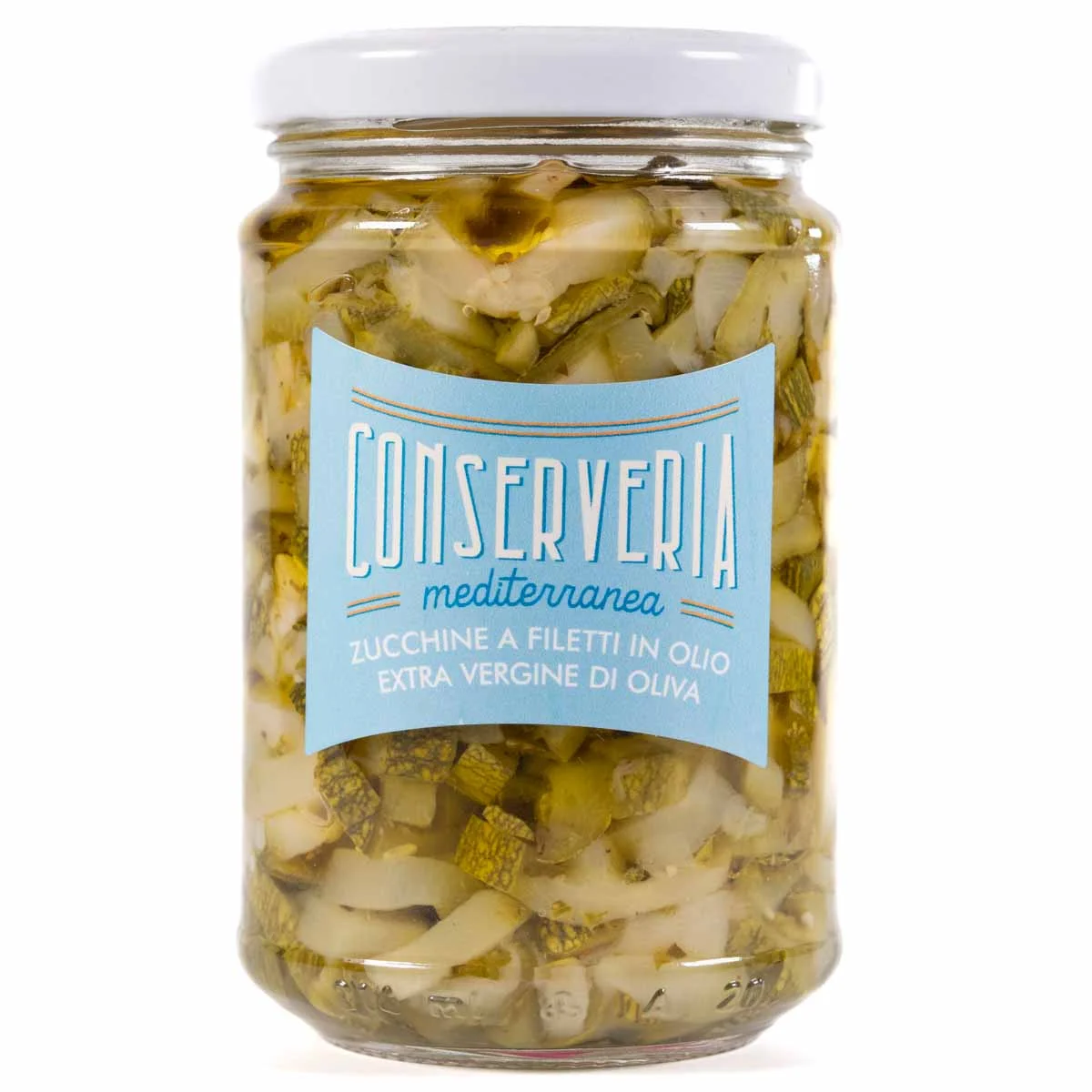 Zucchine a filetti in olio extra vergine di oliva