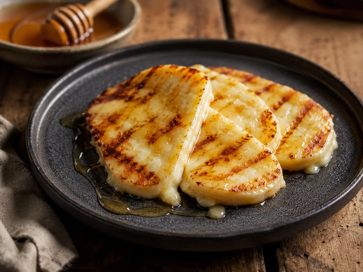 Caciocavallo Curato alla Piastra con Miele di Acacia
