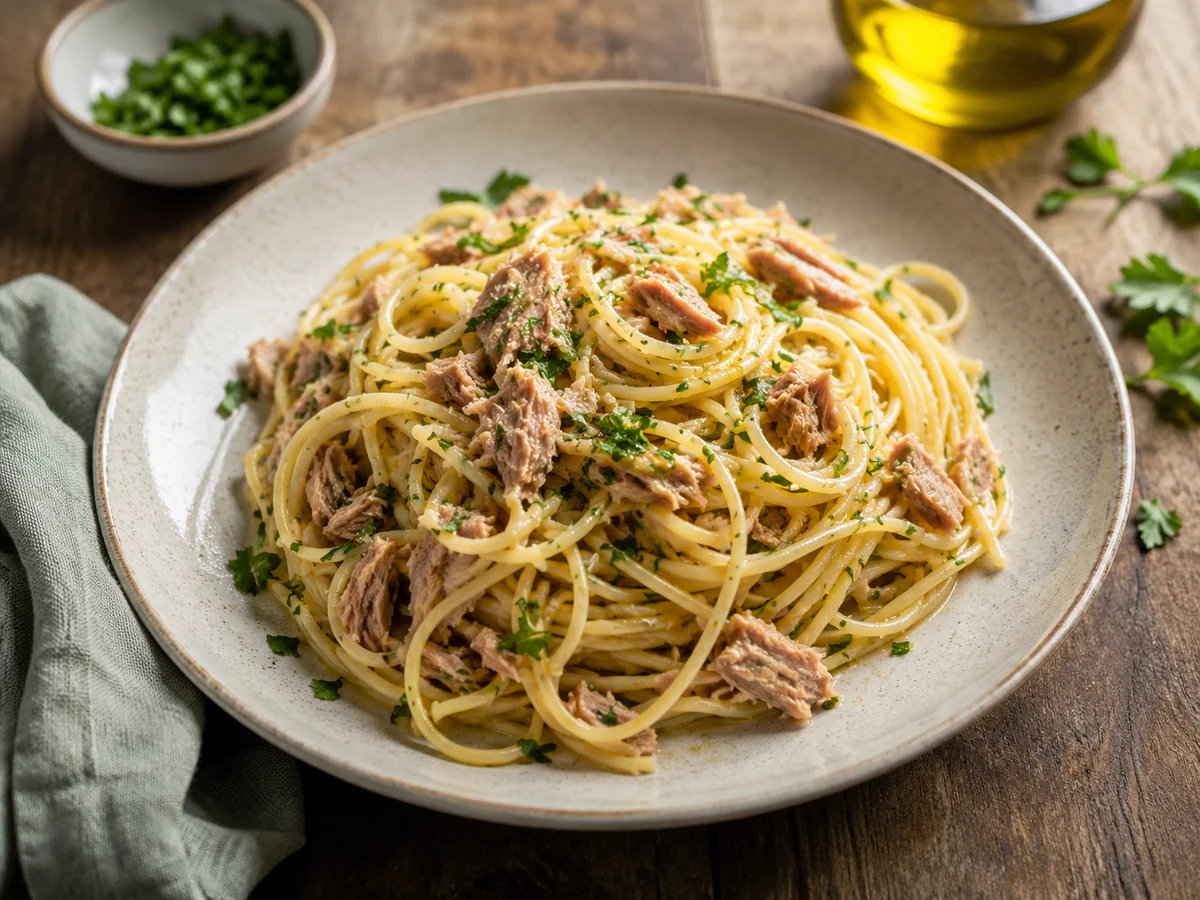Spaghetti al Tonnetto Alletterato